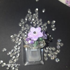 Lavender Floral Women's Ring